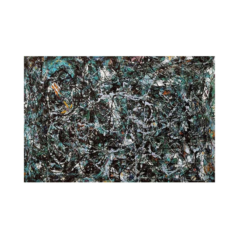 Jackson Pollock Abstract Canvas Wall Art Print – Drip Painting Poster