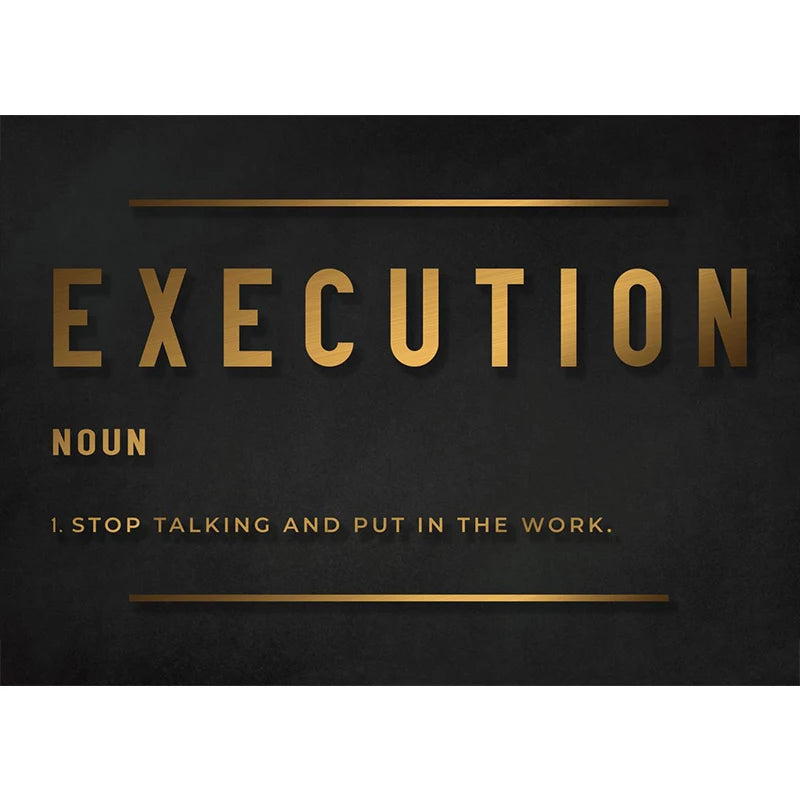 Motivational GRIT Poster – Hustle Passion Perseverance Wall Art Print