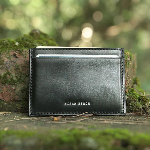 Genuine Leather RFID Blocking Card Holder Wallet for Men