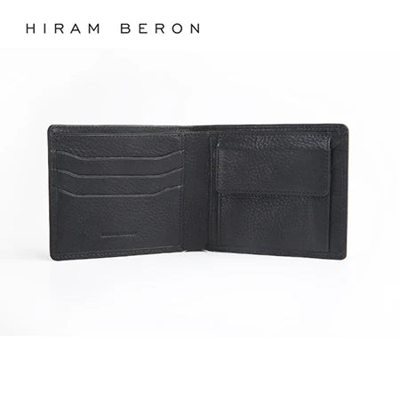 RFID Blocking Genuine Leather Wallet for Men – Hiram Beron Large Capacity Card Holder