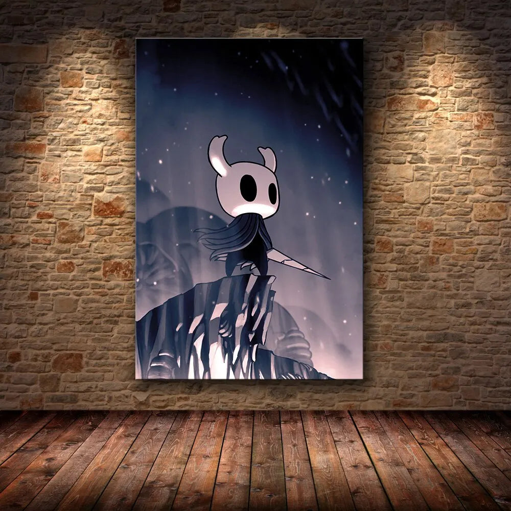 Hollow Knight Hornet Canvas Poster – Video Game Wall Art Print