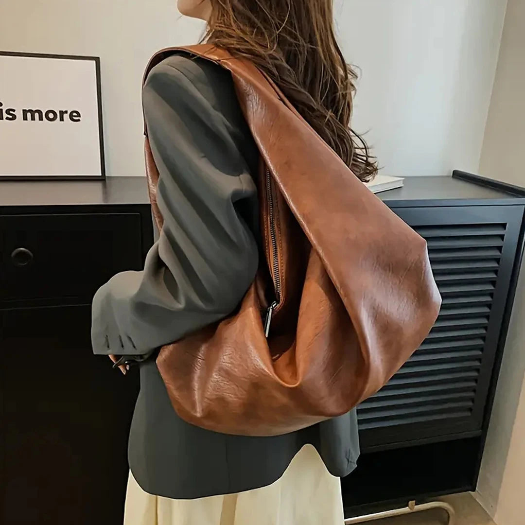 Large Capacity Minimalist Dumpling Shoulder Bag