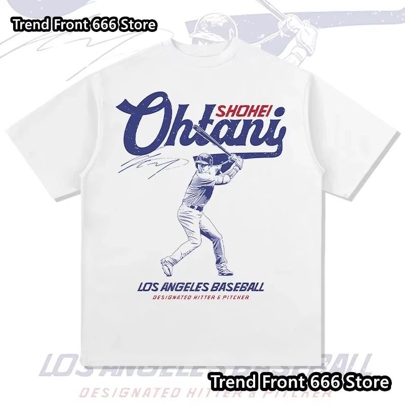 Shohei Ohtani Graphic T-Shirt – Baseball Fan Cotton Crewneck Tee