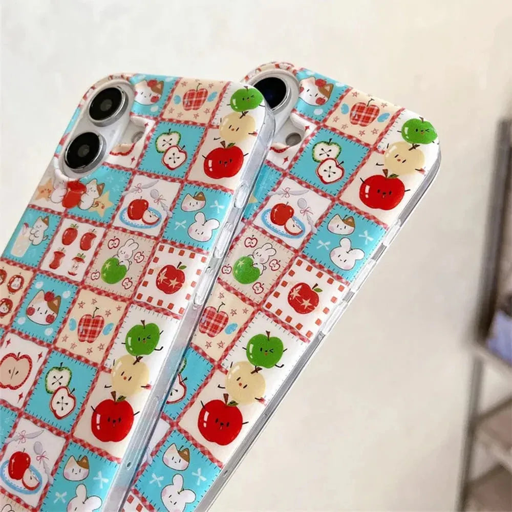 Cute Kawaii Plaid Kitten Phone Case for Samsung Galaxy S21–S26