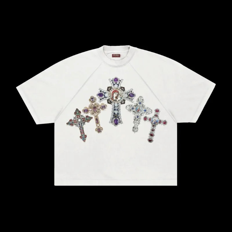 Y2K Graphic Print Oversized Tee – Retro Streetwear Sweatshirt