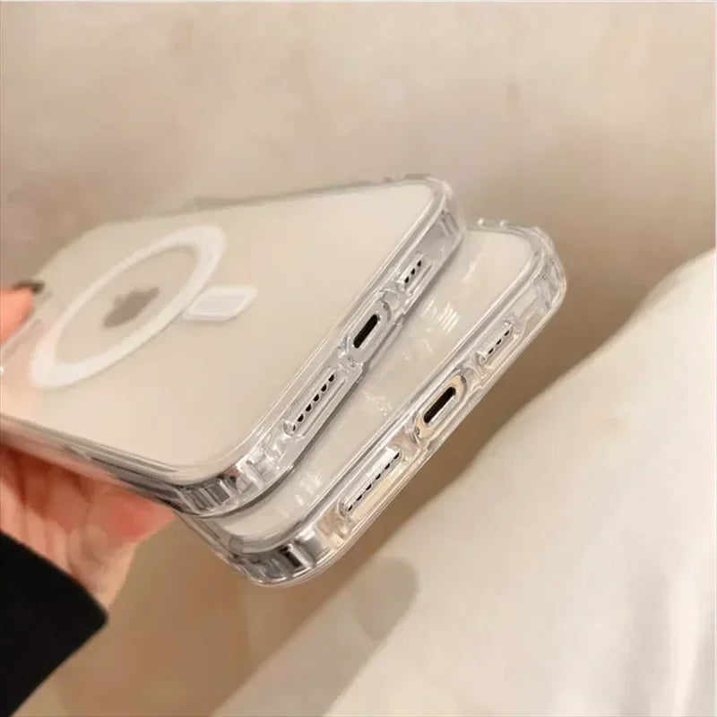 Clear MagSafe iPhone Case – Transparent Magnetic Cover