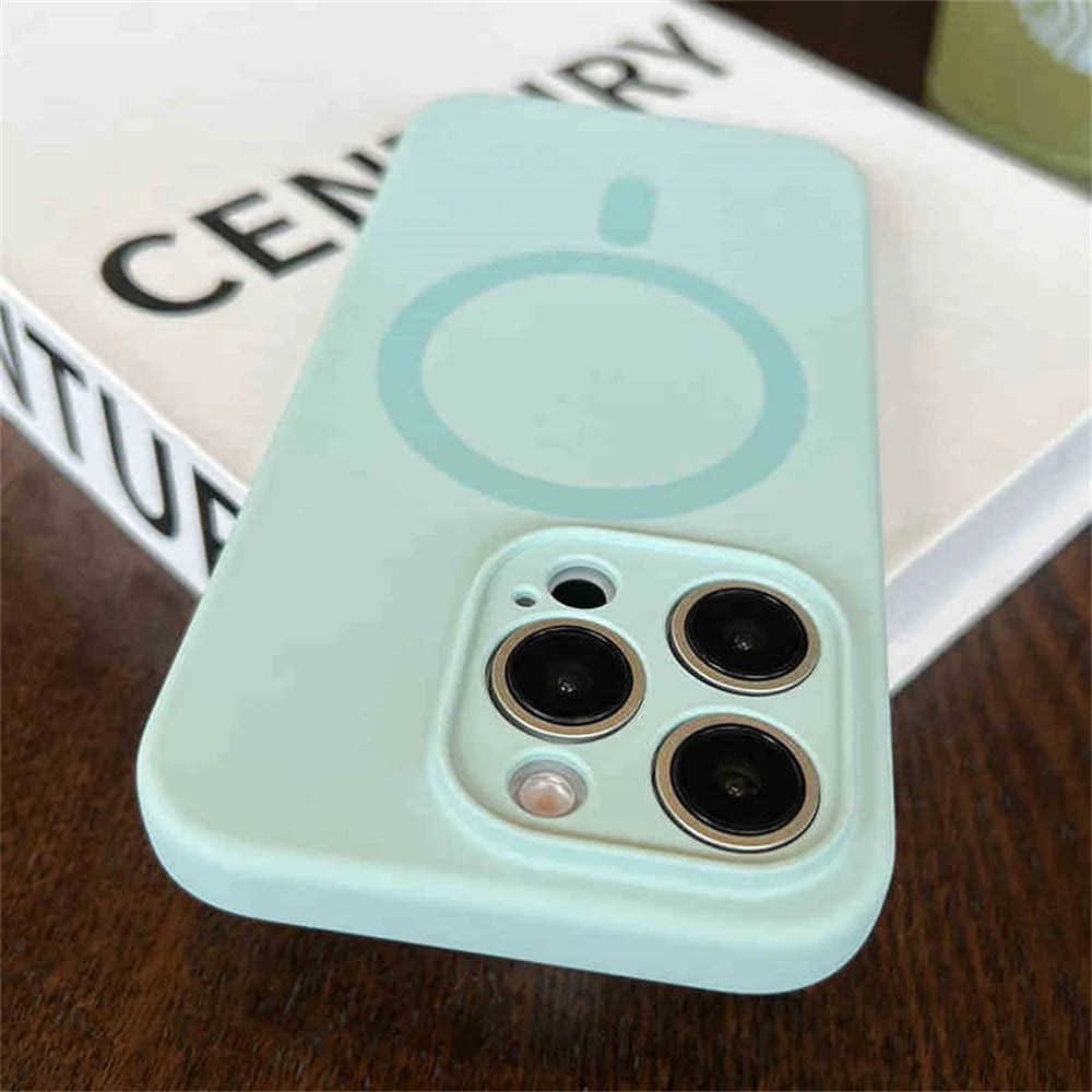 MagSafe Liquid Silicone iPhone Case – Magnetic Slim Cover iPhone 13 14 15 16 17