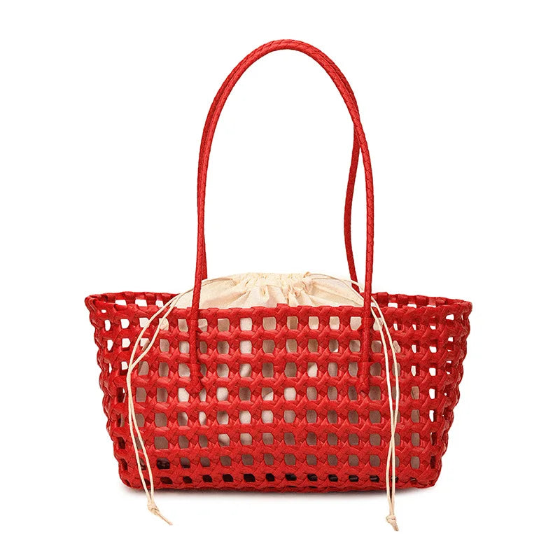 Vegetable Basket Women Straw Bags