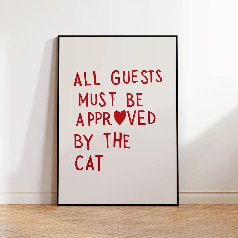 More Amor Por Favor Wall Art Print – Minimalist Heart Poster