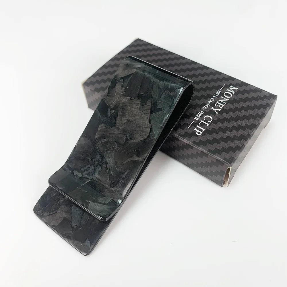 Carbon Fiber Money Clip – Slim 28mm Card Holder for Men