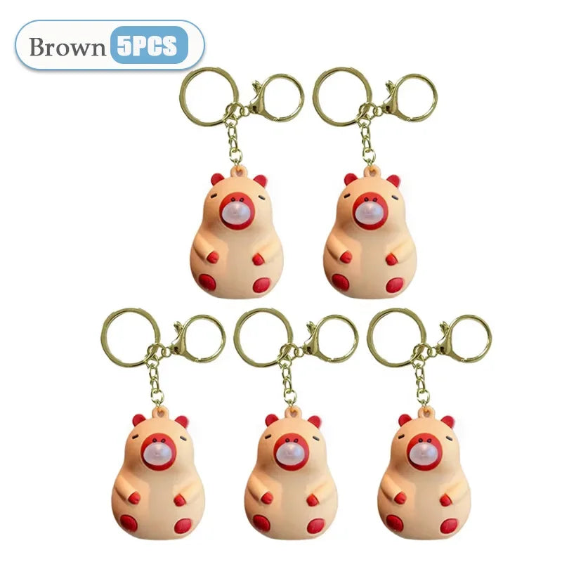 Capybara Squeeze Bubble Keychain Toy