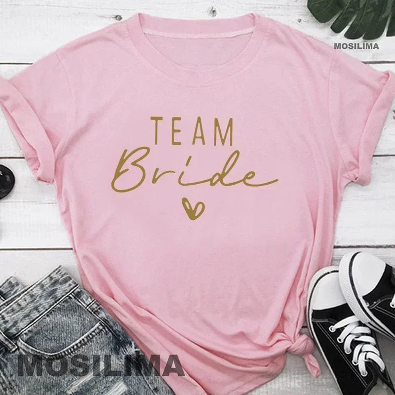 Bride & Bridesmaid Bachelorette Party T-Shirt for Women