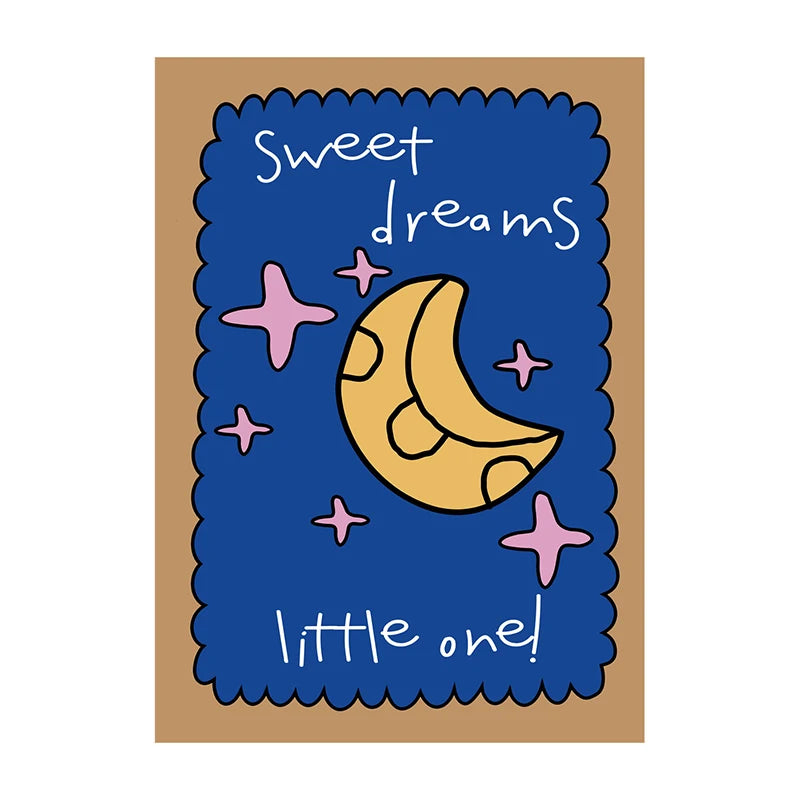 Kids Room Wall Art Poster – Chut Je Reve Typographic Print