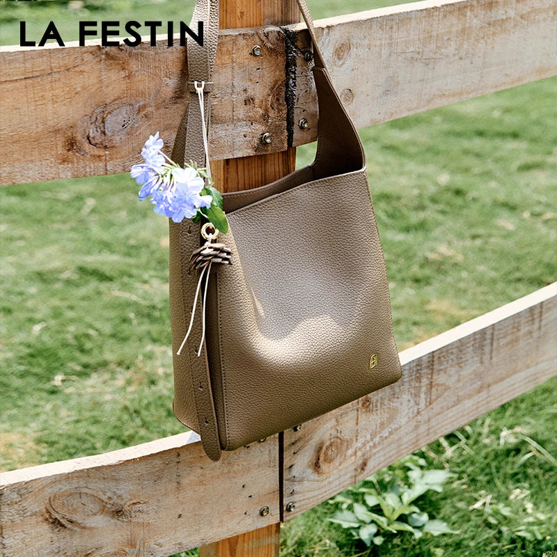 Luxury Bucket Large Crossbody Shoulder Handbag