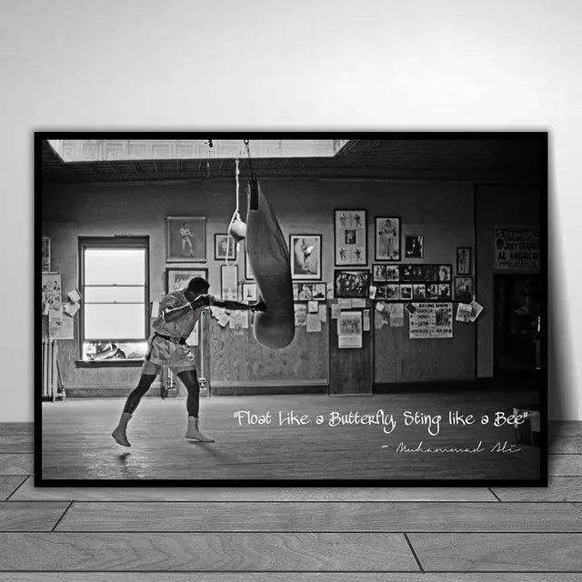 Boxing Legends Wall Art Poster – Muhammad Ali & Mike Tyson