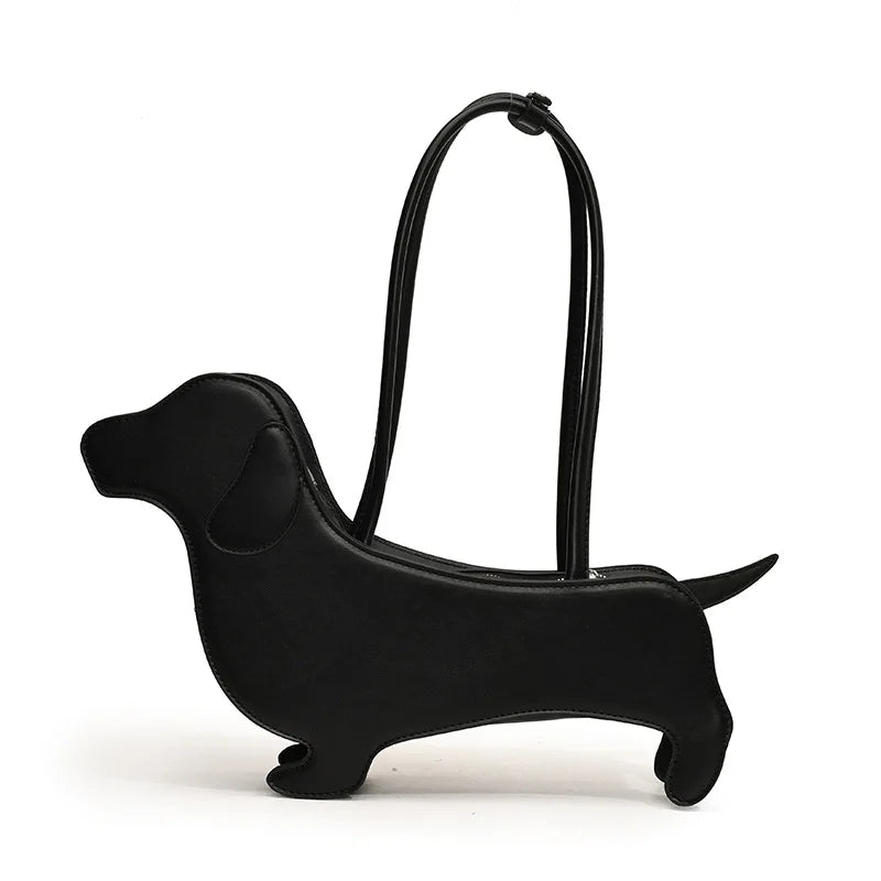 Three-dimensional Dachshund Shoulder Bag