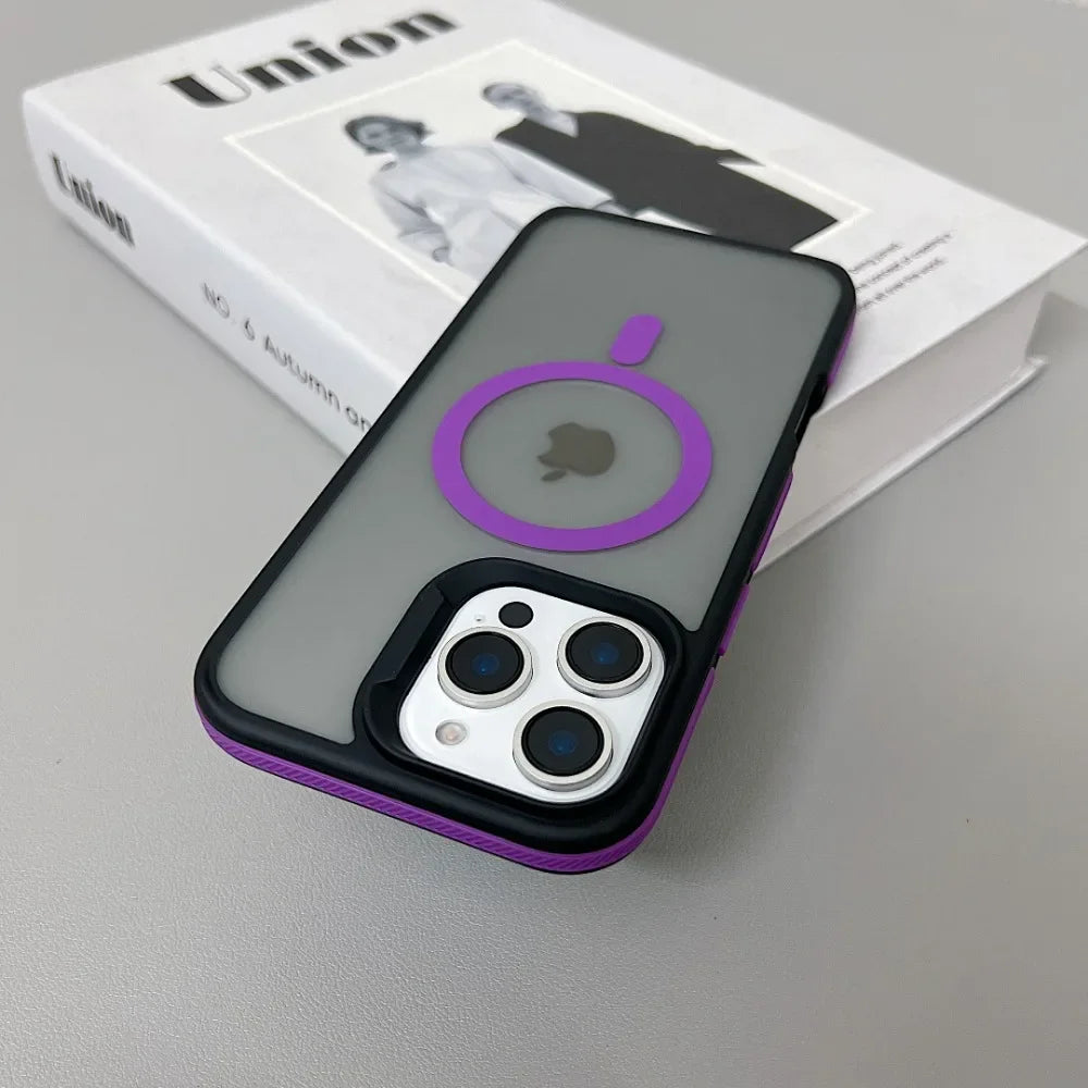 MagSafe Matte Translucent Shockproof iPhone Case – iPhone 11 to 16 Series
