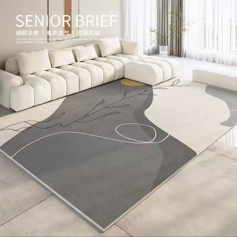 Luxury Area Rug – Modern Minimalist Non-Slip Living Room Carpet