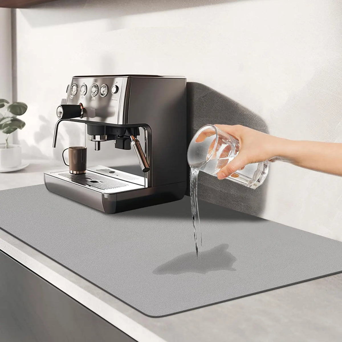 Diatomite Countertop Drain Mat – Super Absorbent Non-Slip