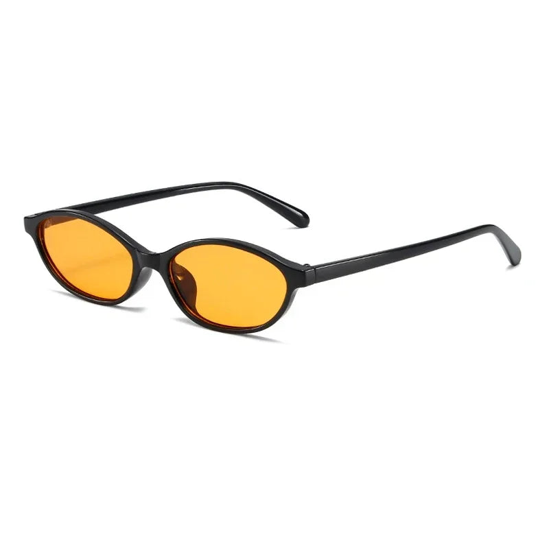 Retro Oval Cat Eye Sunglasses – Trendy Small Punk Shades for Women