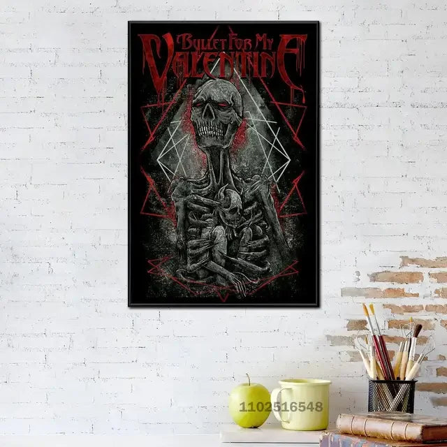Bullet For My Valentine Wall Art Poster – Rock Band Music Print