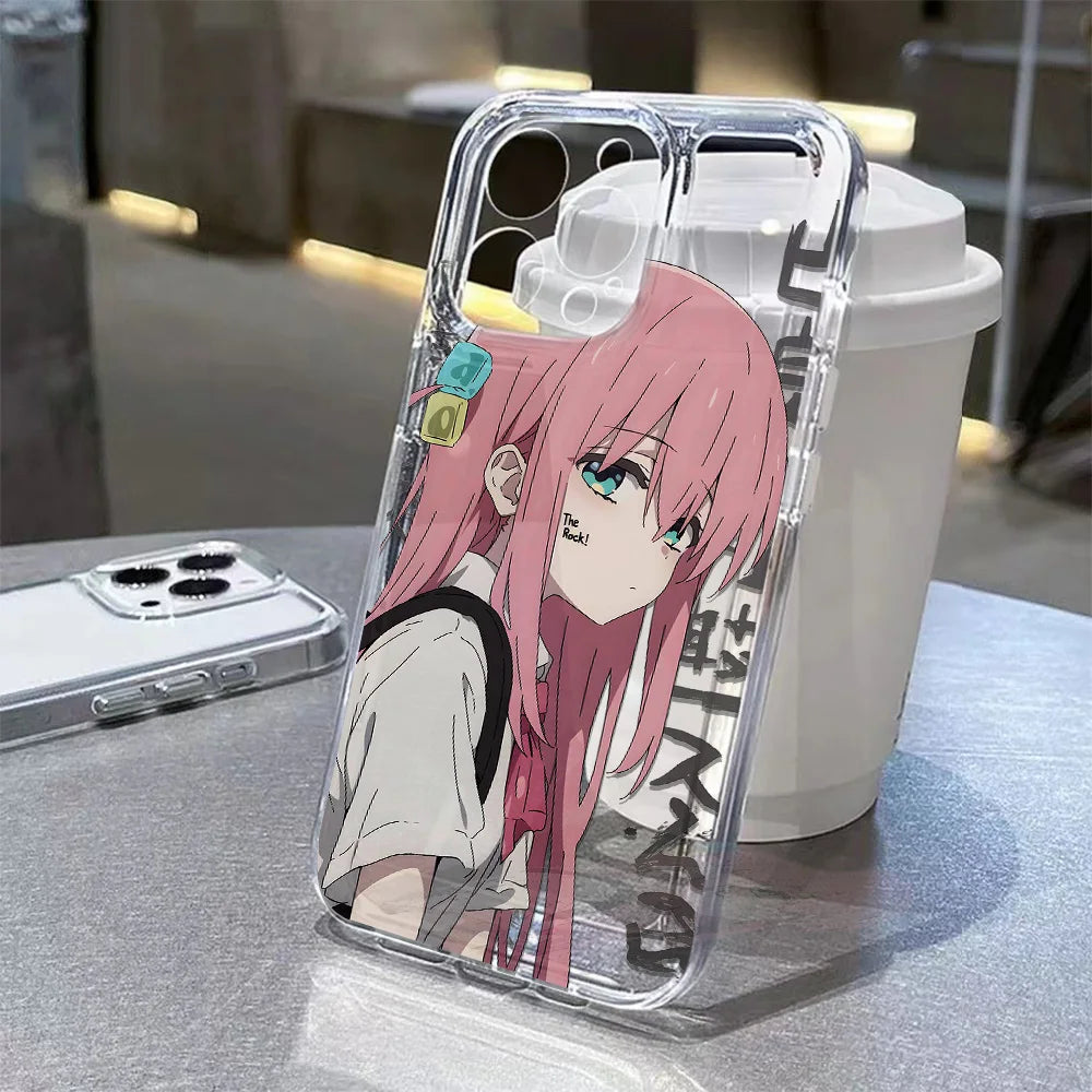 Bocchi the Rock Anime iPhone Case – Clear Transparent Cover