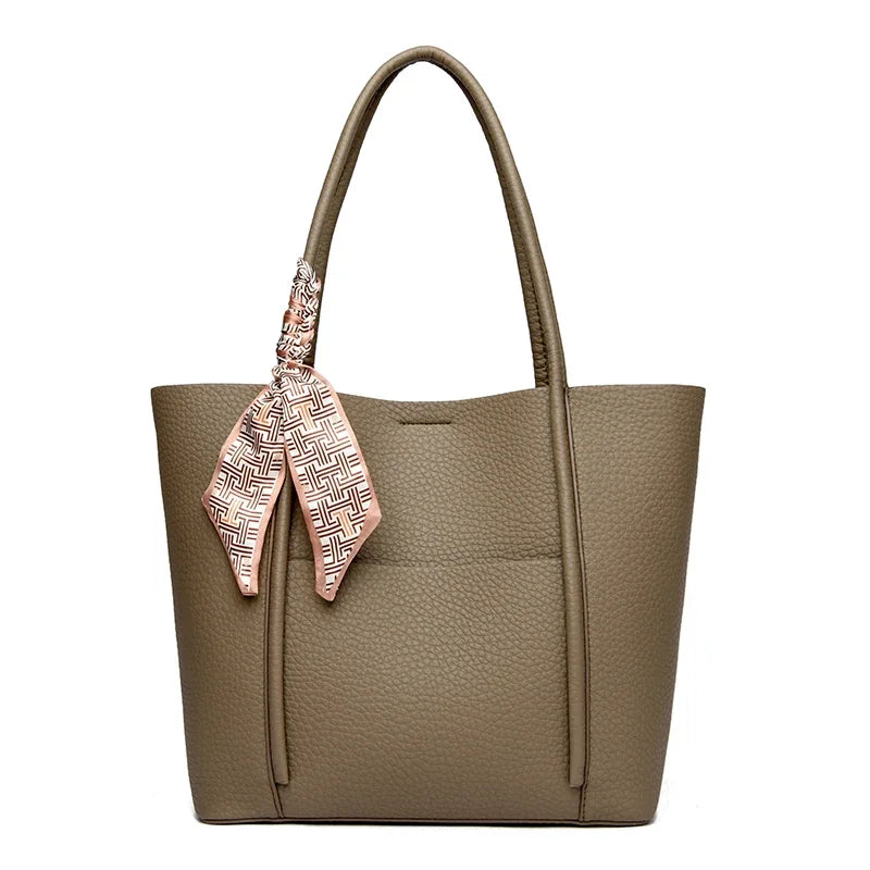 Genuine Soft Leather Tote Bag Women's Large Capacity Carrying Bags