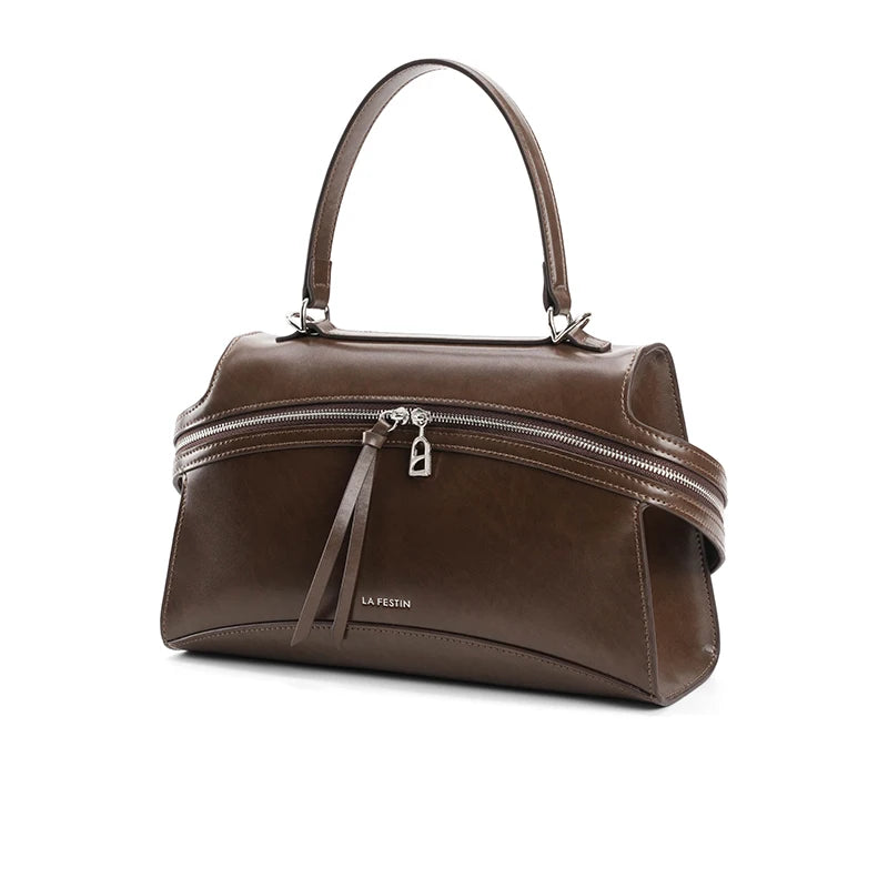 Luxury Leather Tote Crossbody Shoulder Handbag