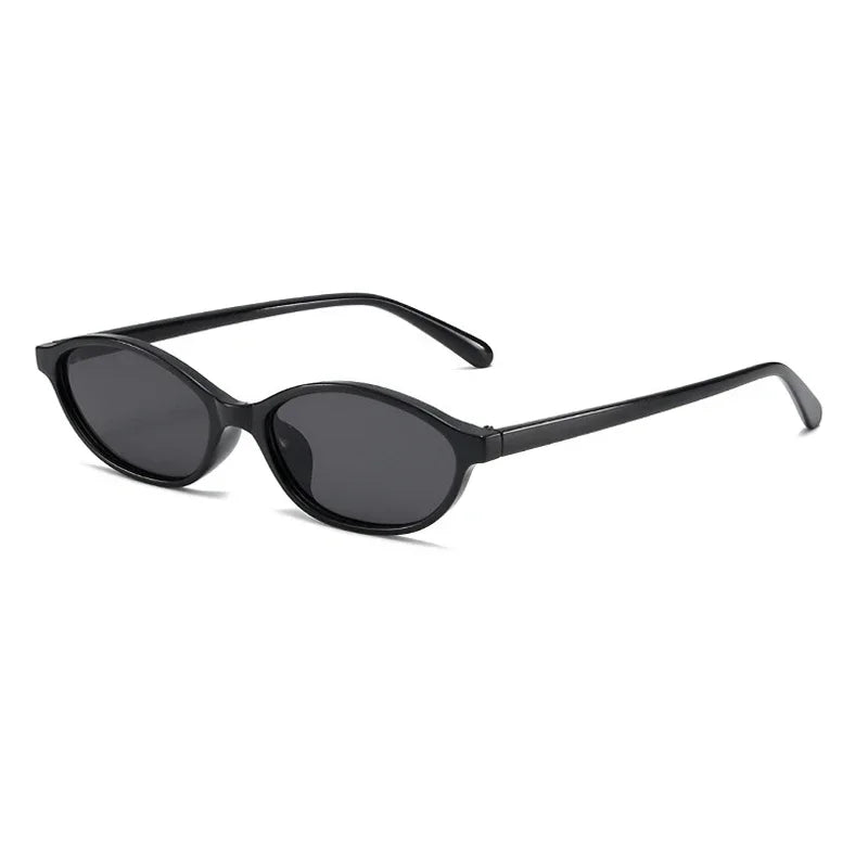 Retro Oval Cat Eye Sunglasses for Women – UV400 Small Frame