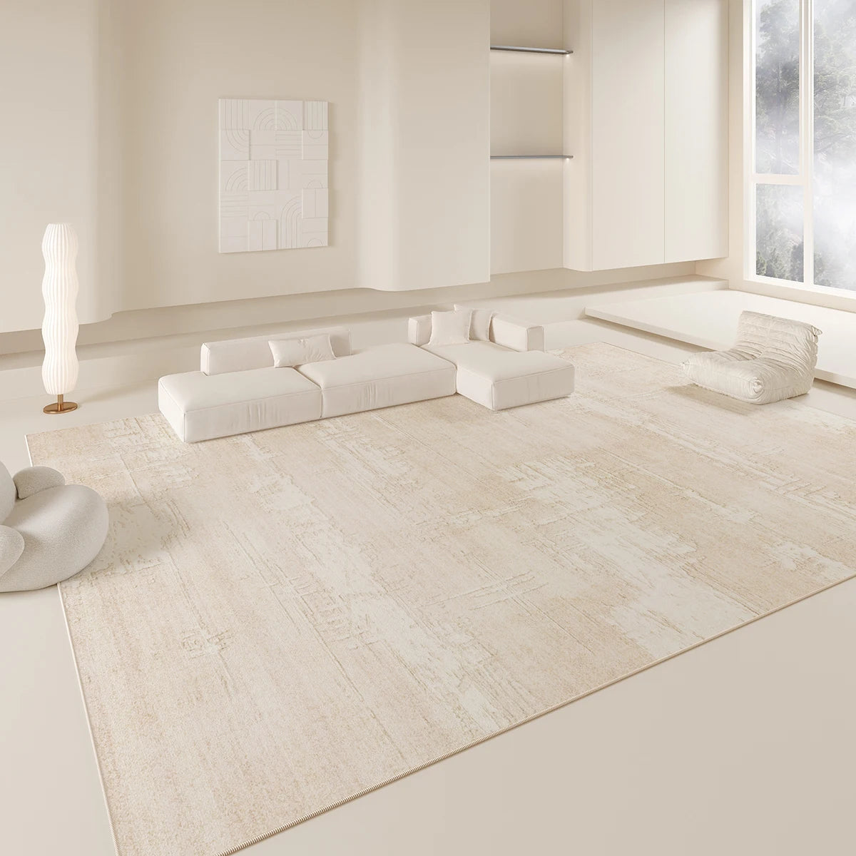 Vikama Modern Minimalist Rug Soft Warm Sound-Absorbing Living Room Sofa Mat Bedside Rug Bedroom Home