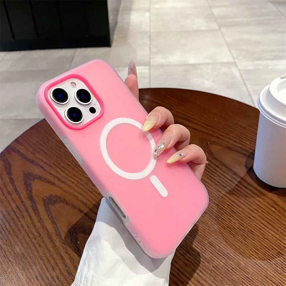 MagSafe Matte iPhone Case – Candy Colors | iPhone 11–17 Series