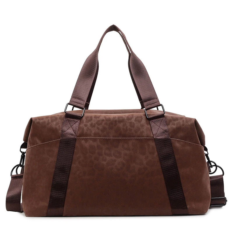 Leopard Print Duffle Bag – Large Capacity Travel Weekender