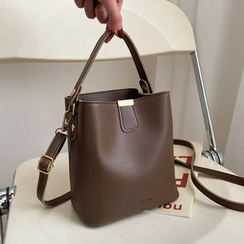 Women PU Leather Handbag Casual Tote Bag