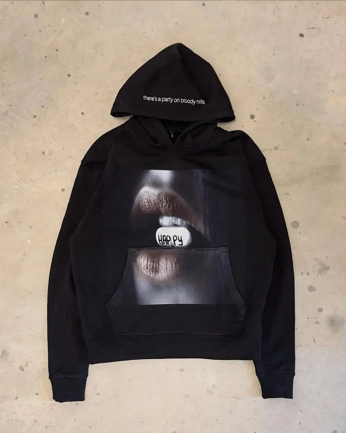 Y2K Graphic Print Oversized Hoodie – Women's Goth Grunge Streetwear Sweatshirt