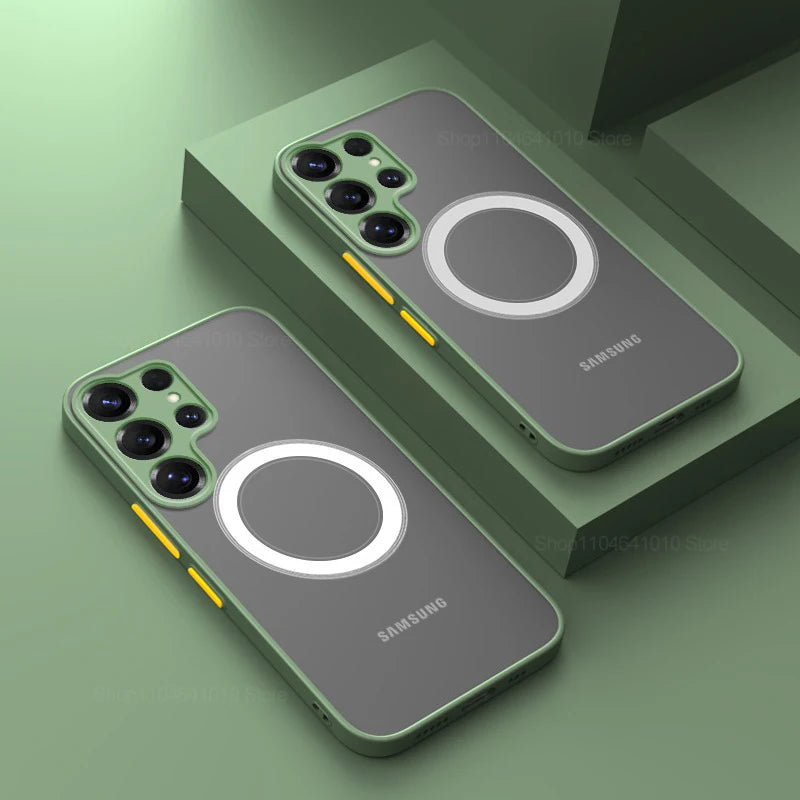 Samsung Galaxy Magnetic Matte Case – Wireless Charging Compatible