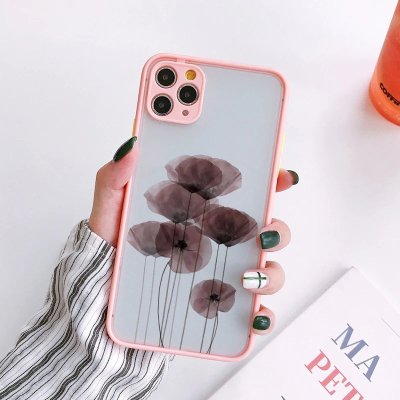 Floral iPhone Case – Daisy Flower Shockproof Cover