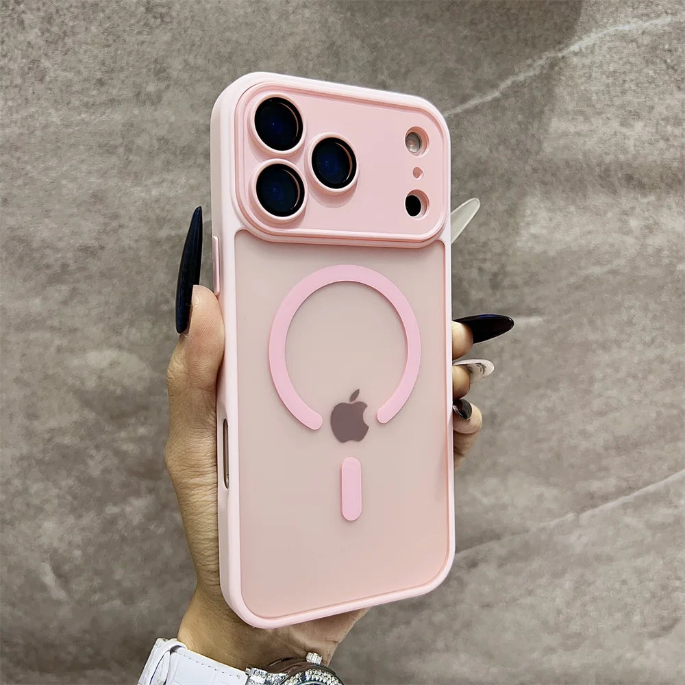 MagSafe iPhone Case – Matte Translucent with Camera Protector