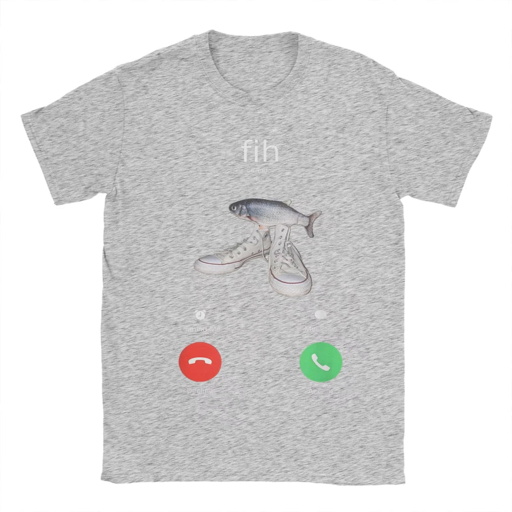 Fish Calling Meme Graphic Tee – Women's Crew Neck Short Sleeve