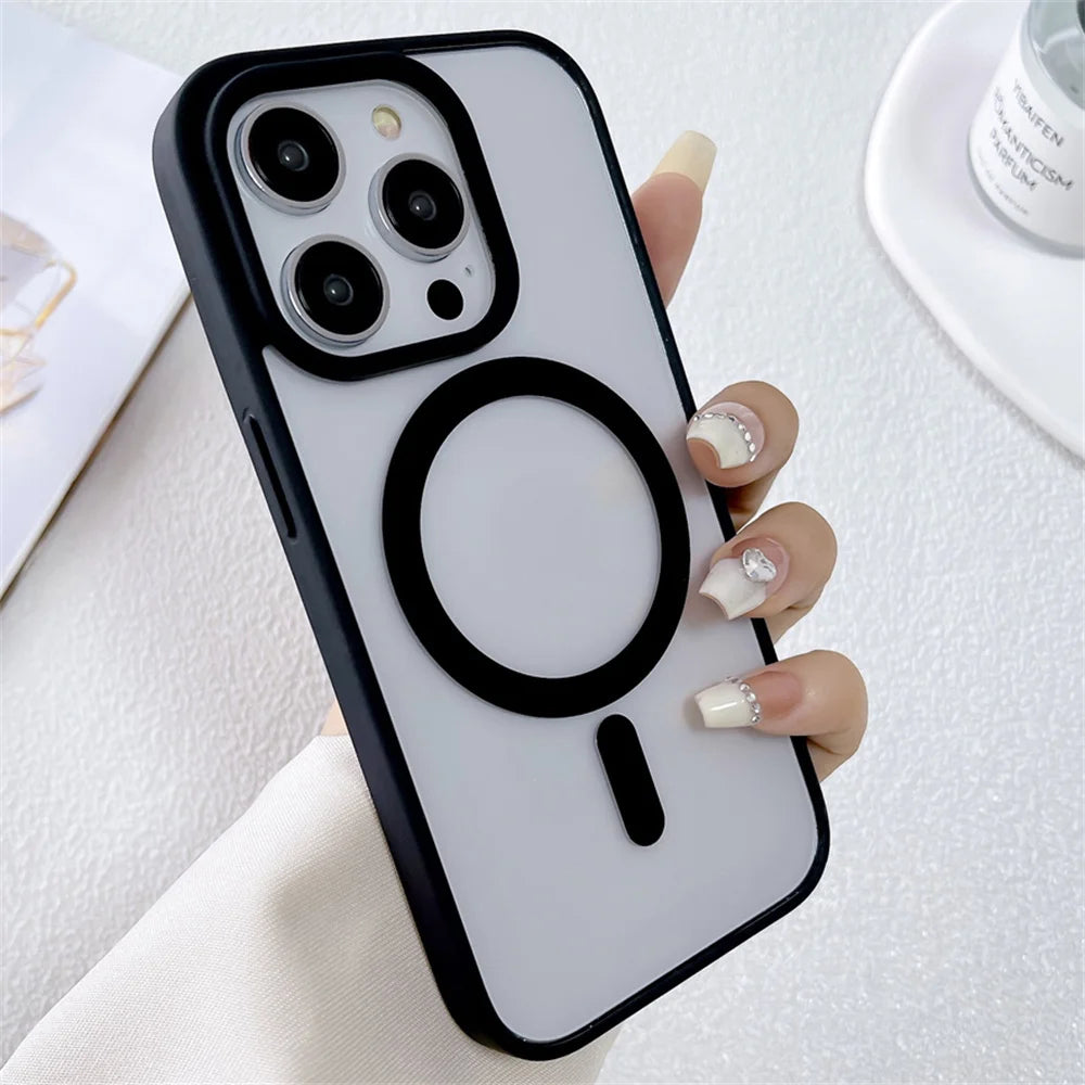 MagSafe Matte iPhone Case – iPhone 11 to 17 Pro Max, Wireless Charging Compatible