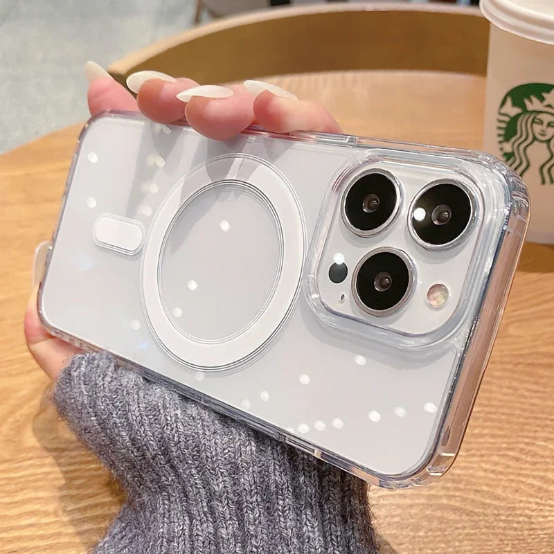 Transparent MagSafe iPhone Case – Colorful, iPhone X to 15 Series