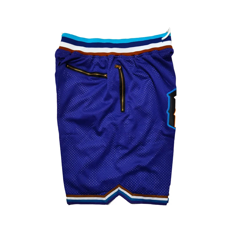 Utah Embroidered Basketball Shorts with 4 Zip Pockets