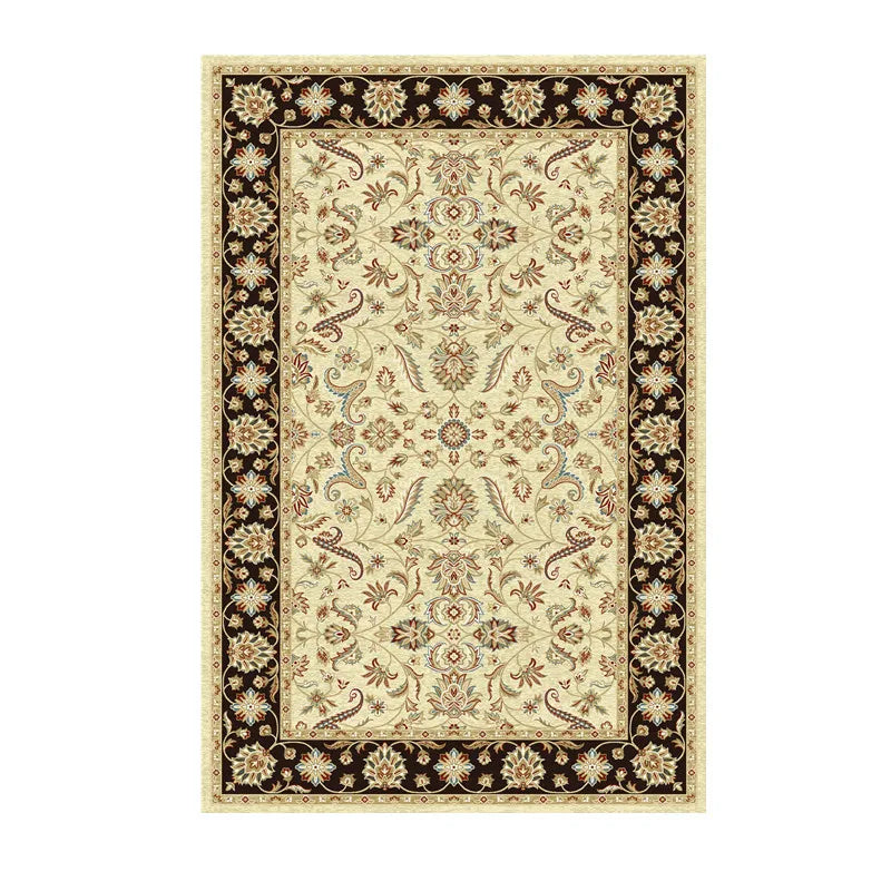 Persian Retro Area Rug – Washable Foldable Cashmere-Feel Carpet