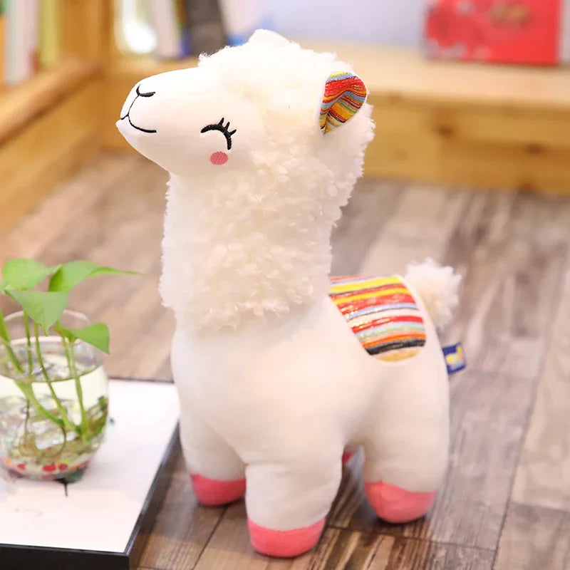 Smile Alpaca Llama Plush Pillow 25cm