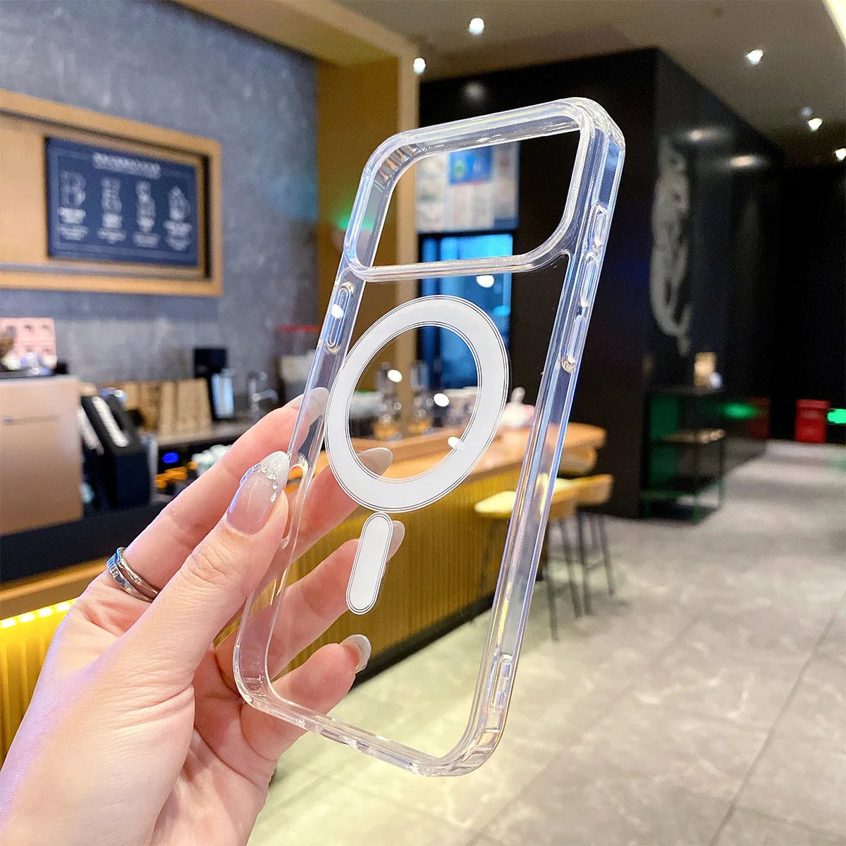 Clear MagSafe iPhone Case – Shockproof Transparent Cover
