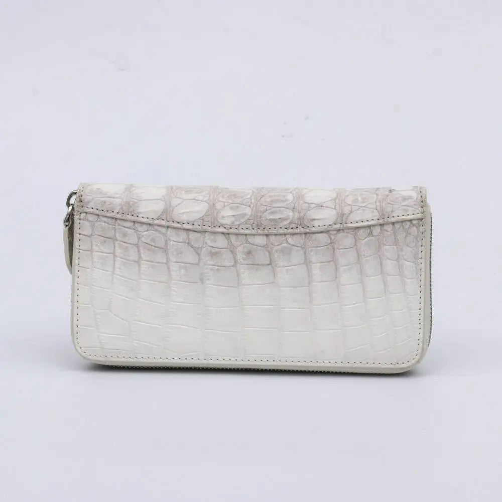 Genuine Crocodile Leather Long Wallet for Women