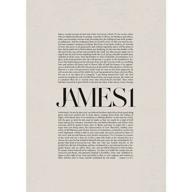 Bible Scripture Canvas Wall Art – Christian Quote Poster for Home Decor