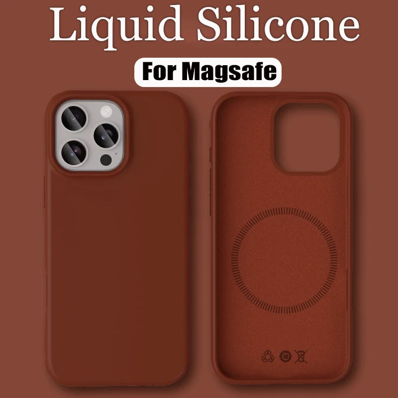 Liquid Silicone MagSafe iPhone Case – iPhone 13 to 17 Series