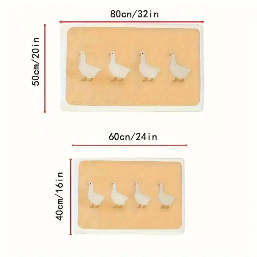Cartoon Duck Non-Slip Bath Mat – Absorbent Bathroom Rug