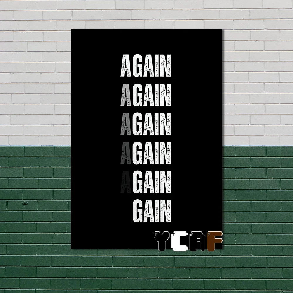 Motivational Quote Canvas Poster – Discipline Wall Art