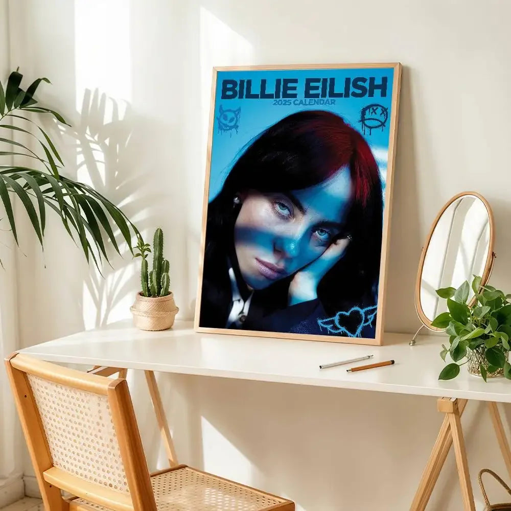 Billie Eilish Wall Art Poster – Music Fan Room Decor Print